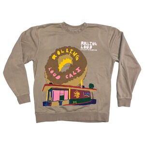 Rolling Loud California 2021 Festival Crewneck Sweatshirt‎ Tan Mens Large L